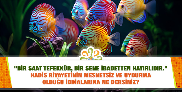 "Bir saat tefekkür, bir sene ibadetten hayırlıdır." Hadis rivayetinin mesnetsiz ve uydurma olduğu iddialarına ne dersiniz?