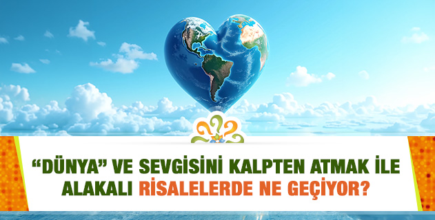 "Dünya" ve sevgisini kalpten atmak ile alakalı Risalelerde ne geçiyor? "Dünya" ve sevgisini kalpten atmak ile alakalı Risalelerde ne geçiyor?