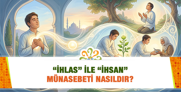 "İhlas" ile "İhsan" münasebeti nasıldır?