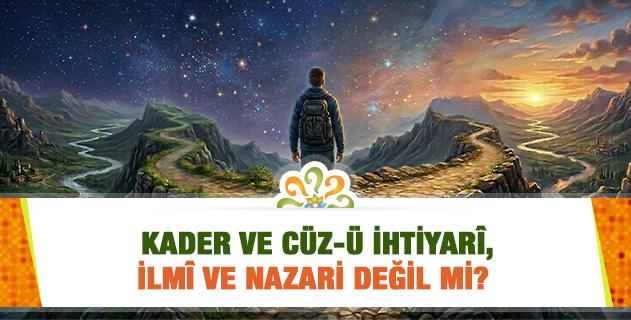 "Kader ve cüz-ü ihtiyarî, İslamiyetin ve imanın nihayet hududunu gösteren, hâlî ve vicdani bir imanın cüzlerindendir. Yoksa ilmî ve nazari değillerdir." İzah eder misiniz?