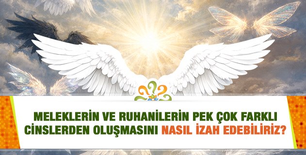 Meleklerin ve ruhanilerin pek çok farklı cinslerden oluşmasını nasıl izah edebiliriz? Başka yerde meleklerin "nurdan yaratılmış latif varlıklar" olduğu ifade ediliyor!
