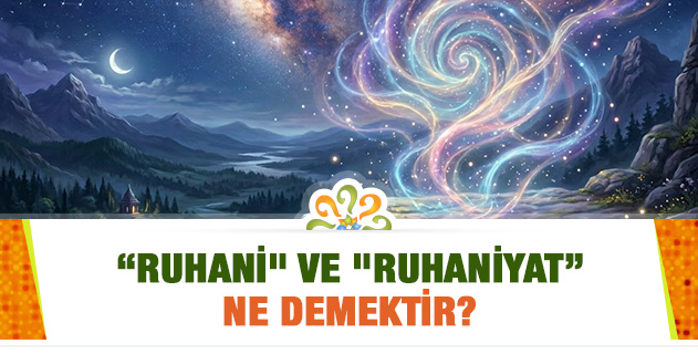 "Ruhani" ve "Ruhaniyat" ne demektir?