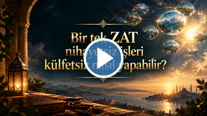 Bir tek ZAT nihayetsiz işleri külfetsiz nasıl yapabilir?