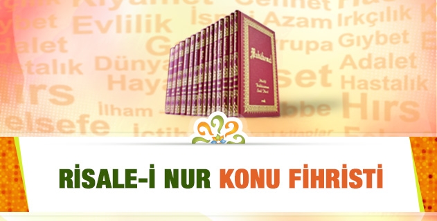 Risale-i Nur Konu Fihristi