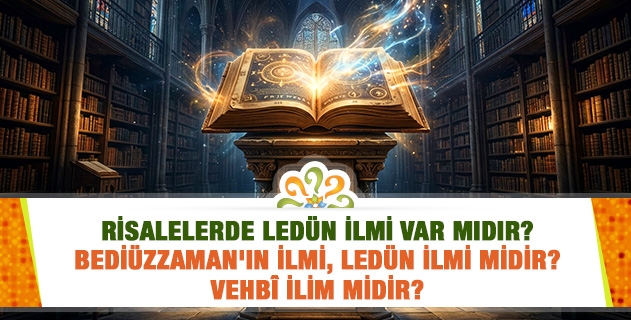 Risalelerde ledün ilmi var mıdır? Bediüzzaman'ın ilmi, Ledün İlmi midir? Vehbî İlim midir?
