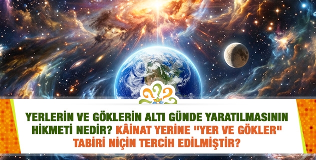 Yerlerin ve göklerin altı günde yaratılmasının hikmeti nedir? Kâinat yerine 