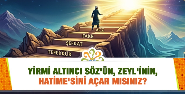 Yirmi Altıncı Söz'ün, Zeyl'inin, Hatime'sini açar mısınız?
