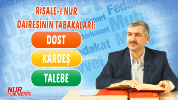Risale i Nur dairesinin tabakaları “Dost, Kardeş, Talebe”