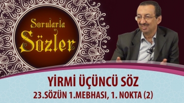 23.Sözün 1.Mebhası, 1. Nokta (2.Bölüm)