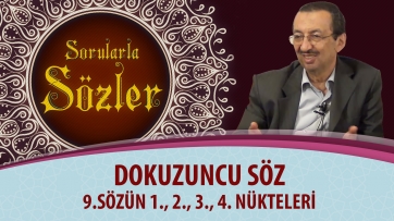 9.Sözün 1., 2., 3., 4. Nükteleri