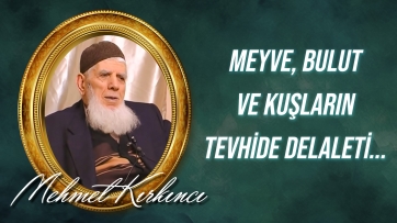 Işık, ırmak, taş, cevher, çiçek, meyve, bulut ve kuşların tevhide delaleti...