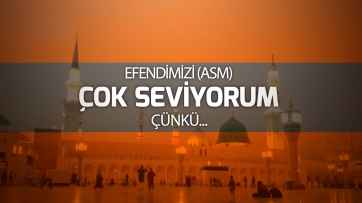 Efendimizi (asm) çok seviyorum, çünkü...