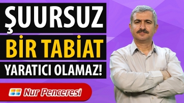 Şuursuz bir tabiat; yaratıcı olamaz!...